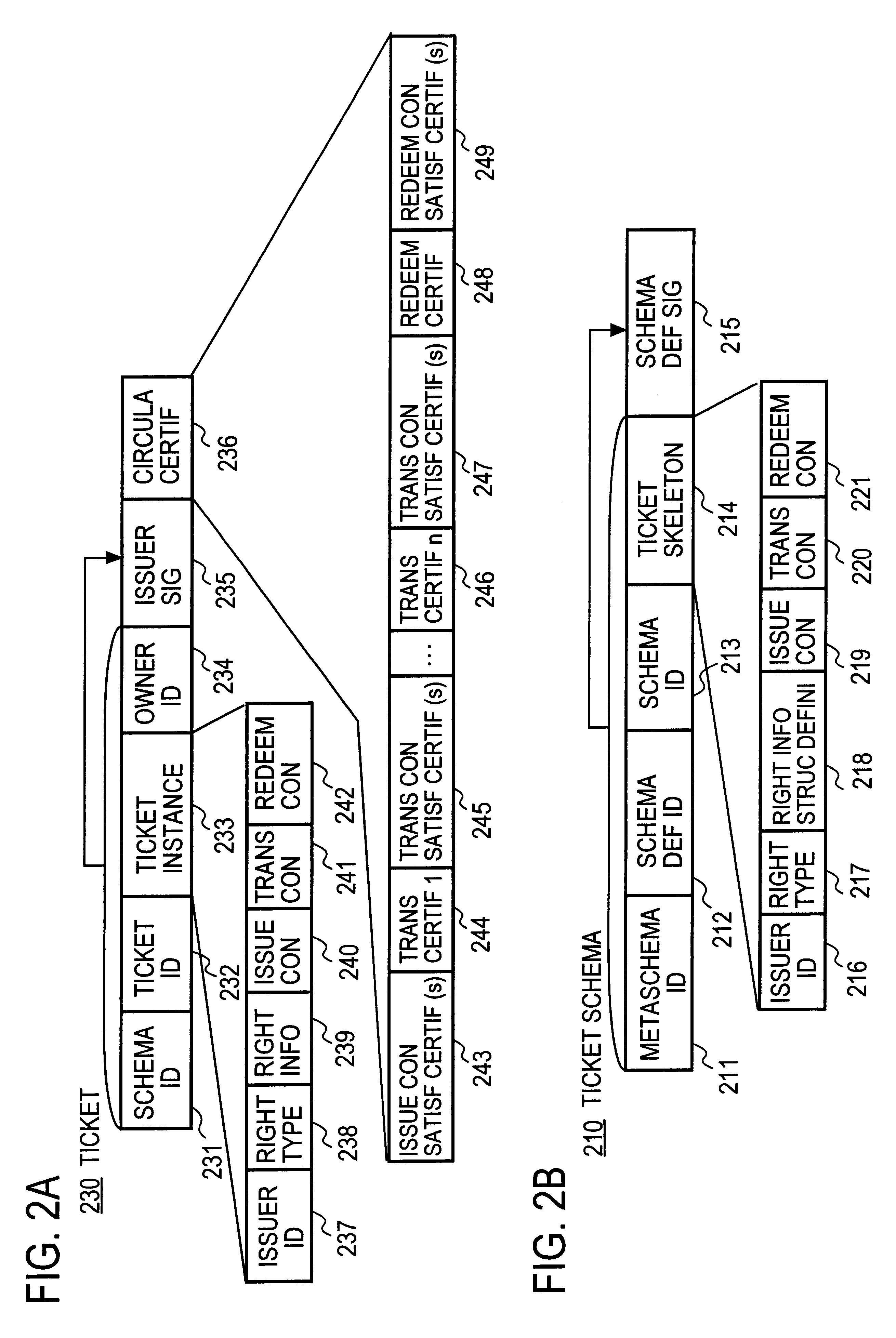 Recording medium with electronic ticket definitions recorded thereon and electronic ticket processing methods and apparatuses