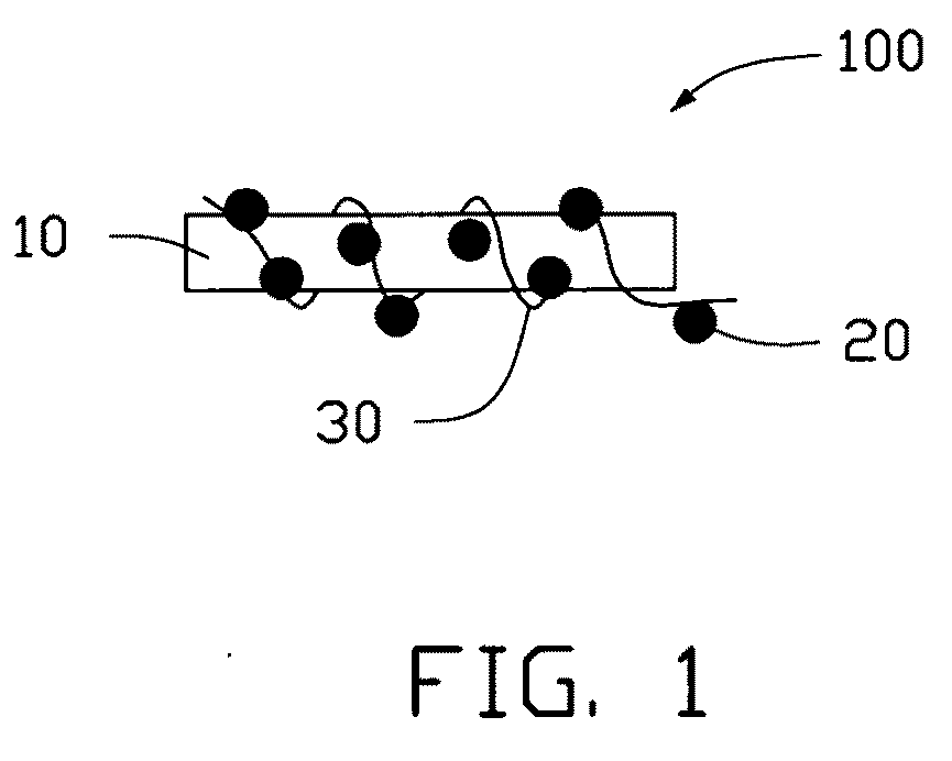 Carbon nanotube metal nanoparticle composite and method for making the same