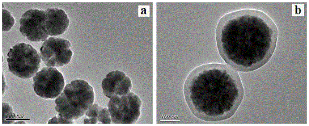 Core-shell type magnetic surface imprinting nanometer composite material preparation method