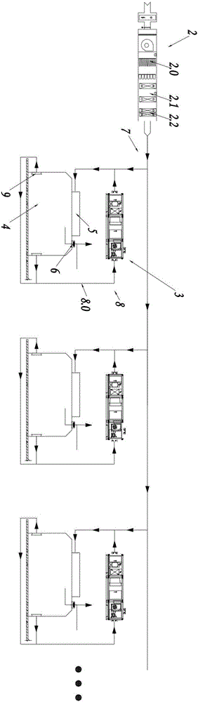 Clean operating room air conditioner ventilation system