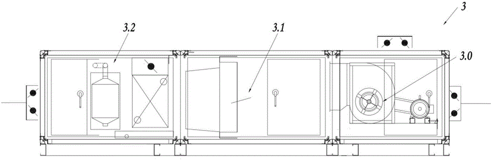 Clean operating room air conditioner ventilation system