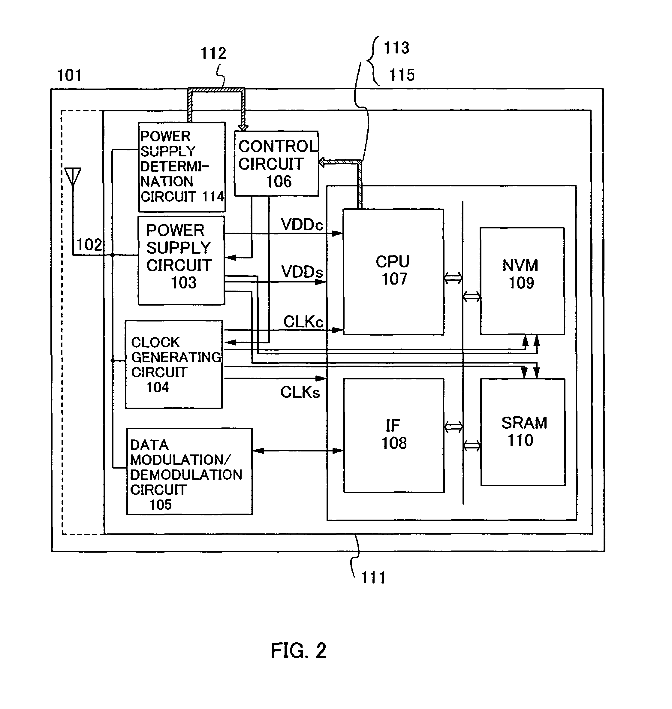 Integrated circuit, semiconductor device and ID chip