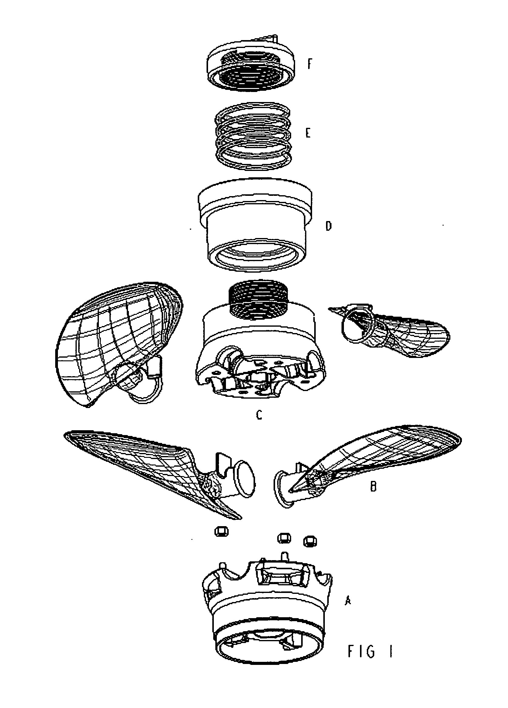 Composite modular self actuating variable pitch marine propeller