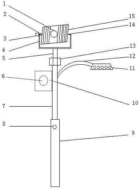 Automatic tracking type solar street lamp