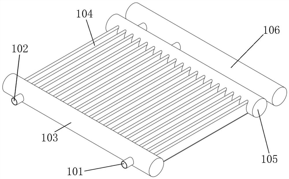 Simulation evaluation and optimization design method for integrated convex pressure-stabilizing and flow-distributing automobile condenser