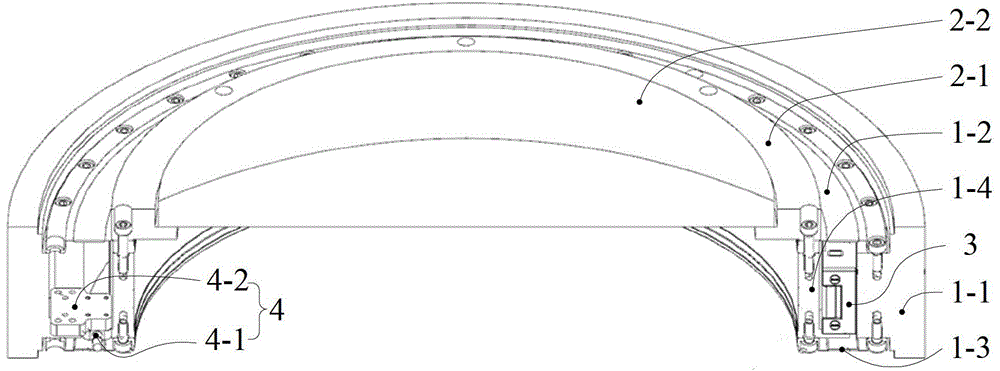 Axial vernier device for lens with flexible ring piece structure