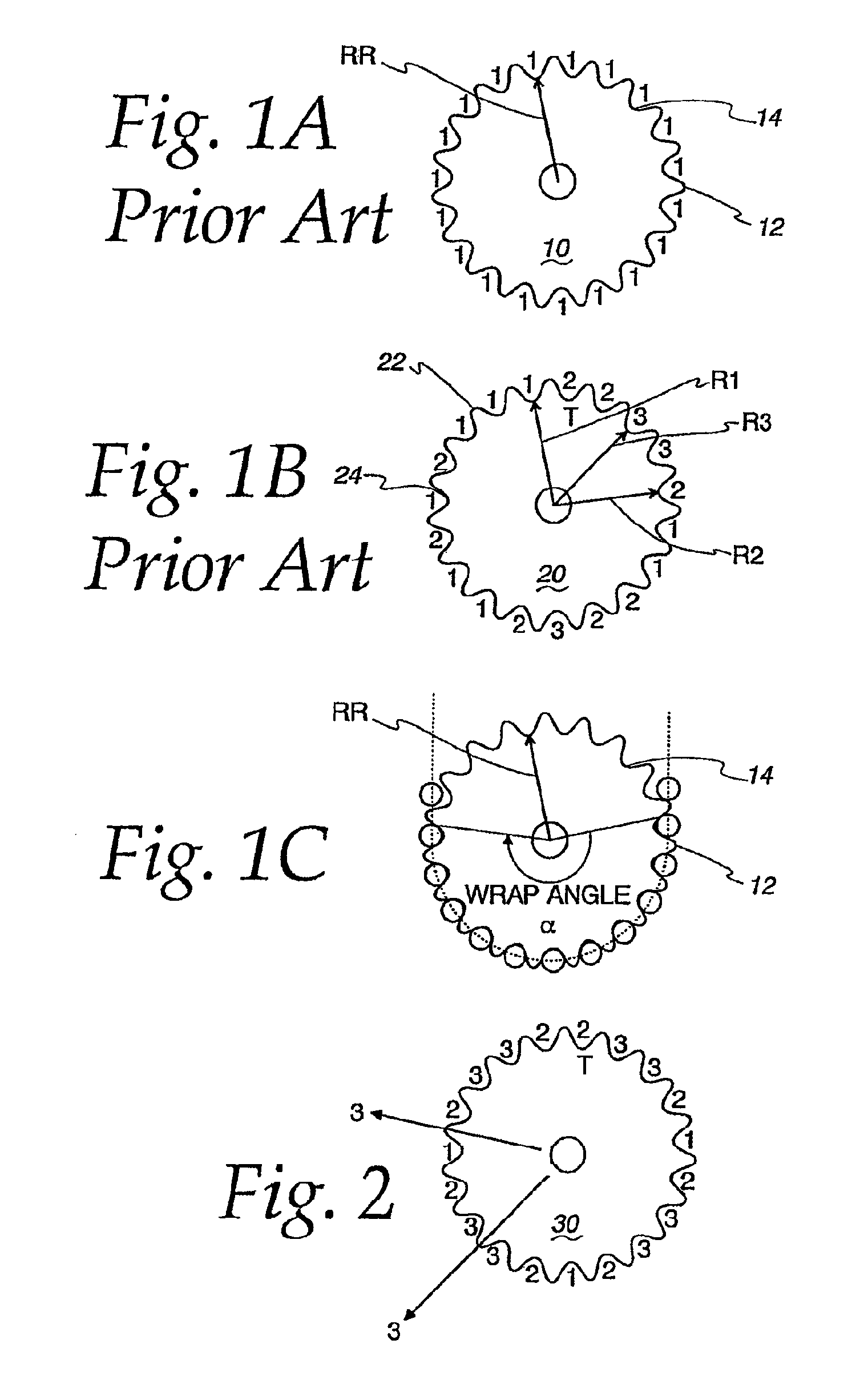 Multiple tension reducing sprockets in a chain and sprocket system