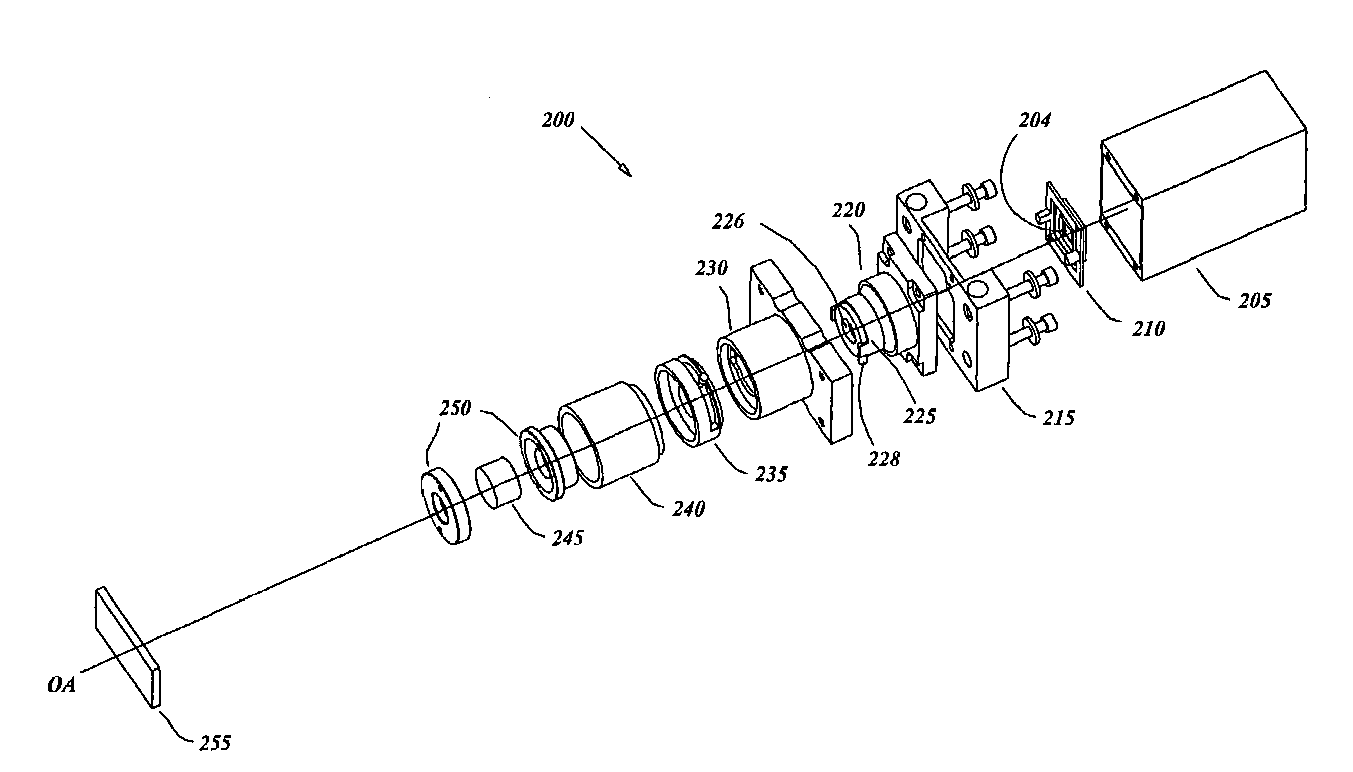 Variable focal length constant magnification lens assembly