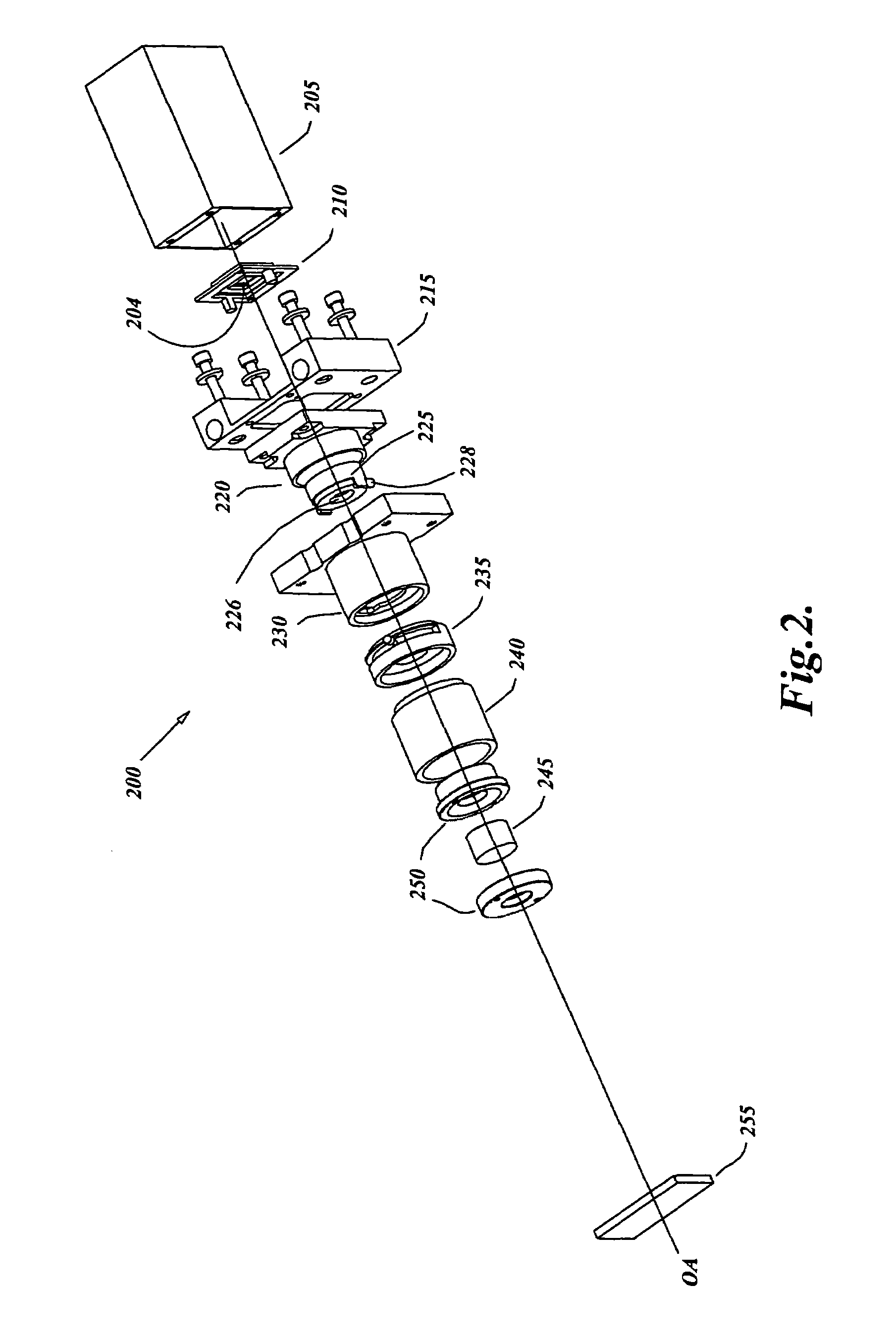 Variable focal length constant magnification lens assembly