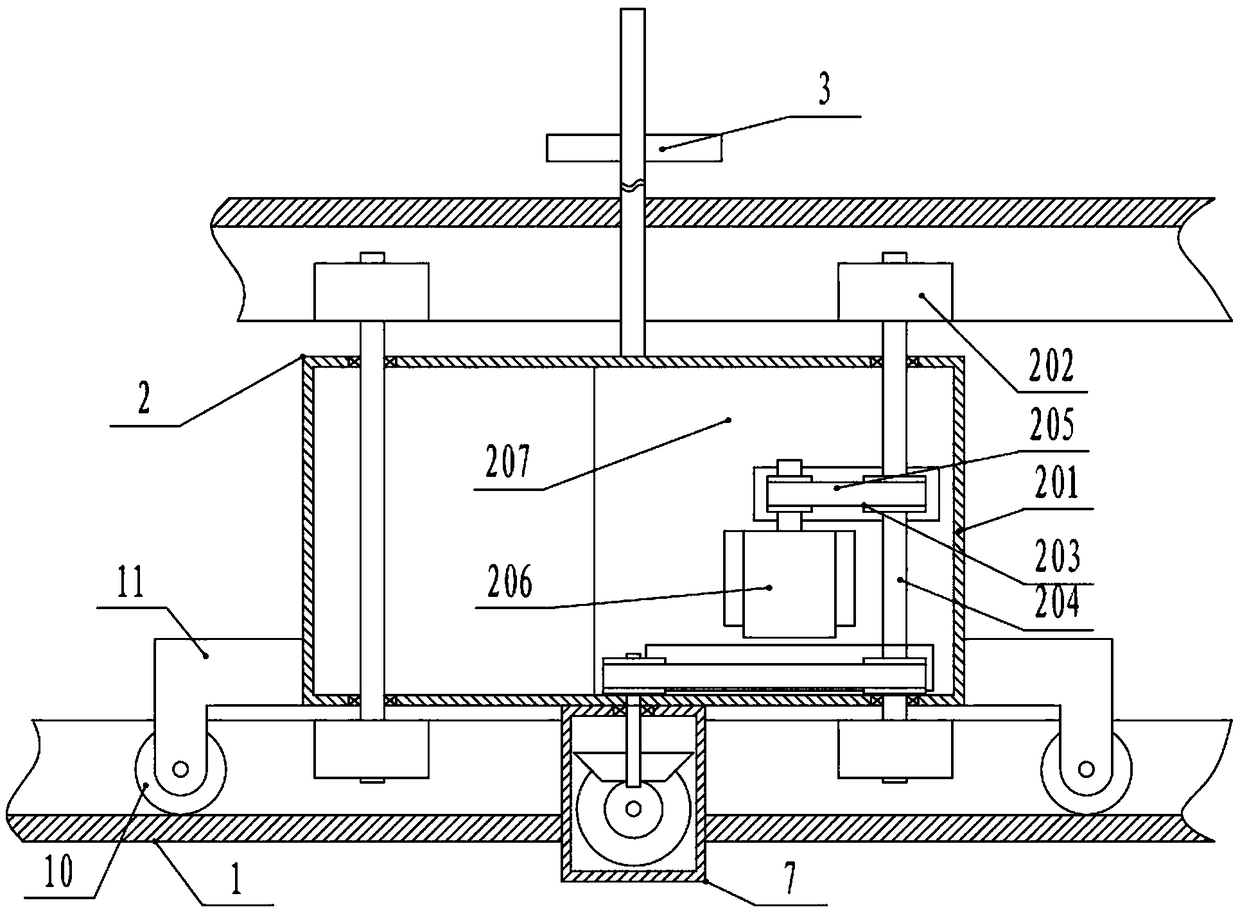 Overpass road potted plant quantitative watering device