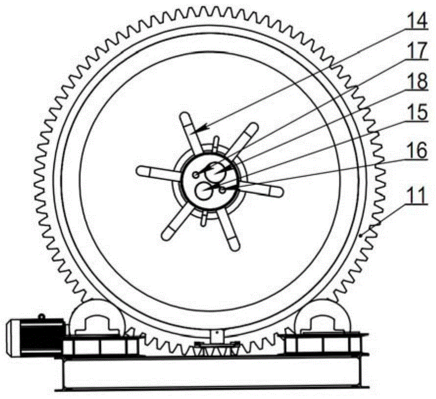 Rotary type kitchen waste treater