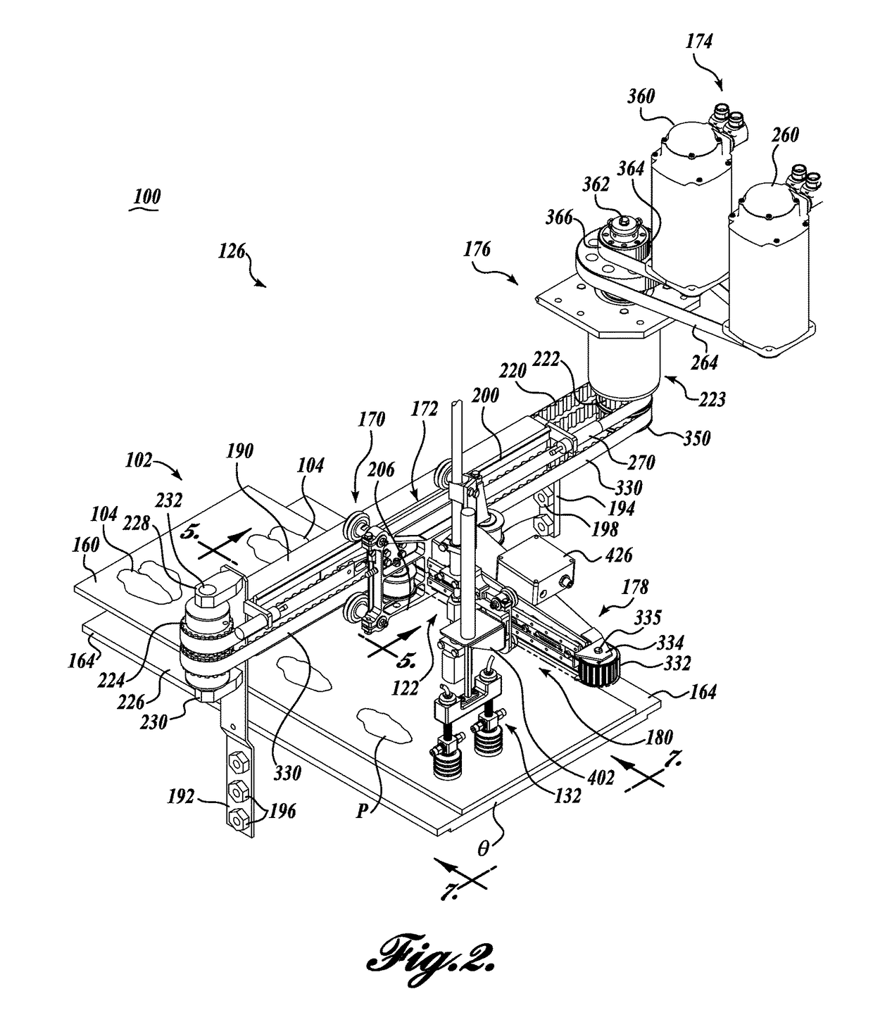 System for cutting and unloading portions