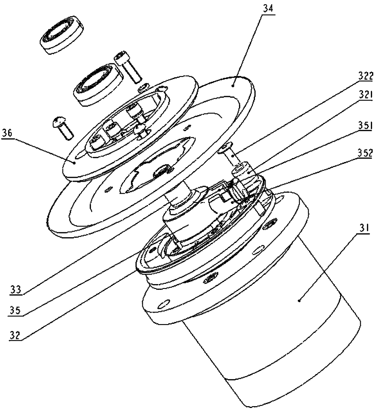 An electric spindle pneumatic spindle