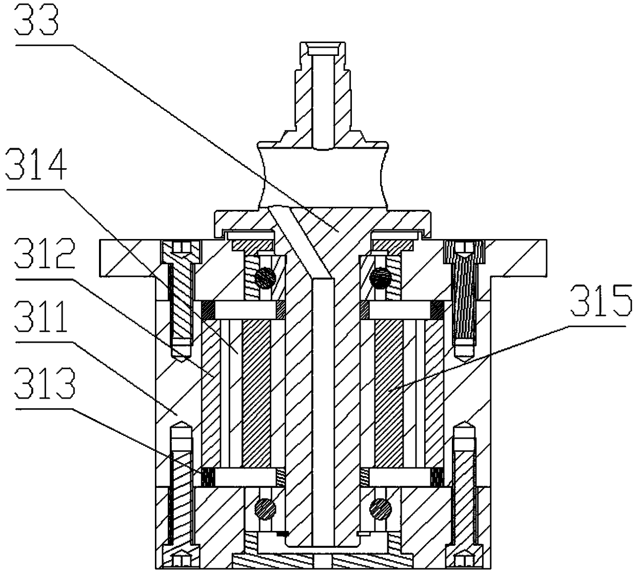 An electric spindle pneumatic spindle