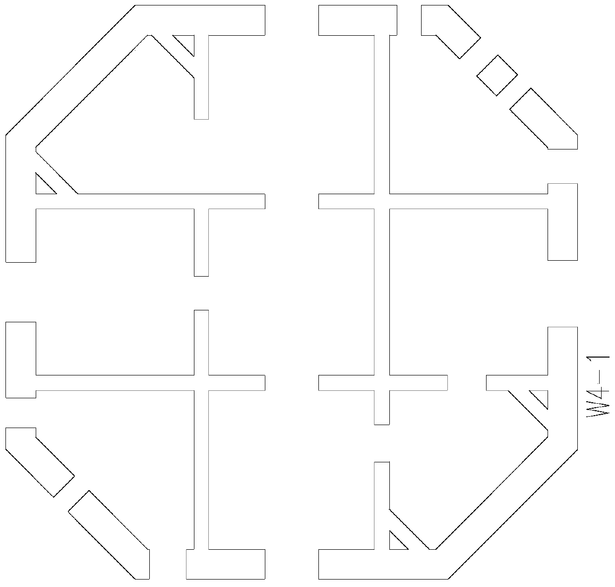 Steel plate concrete shear wall column reinforcement design method