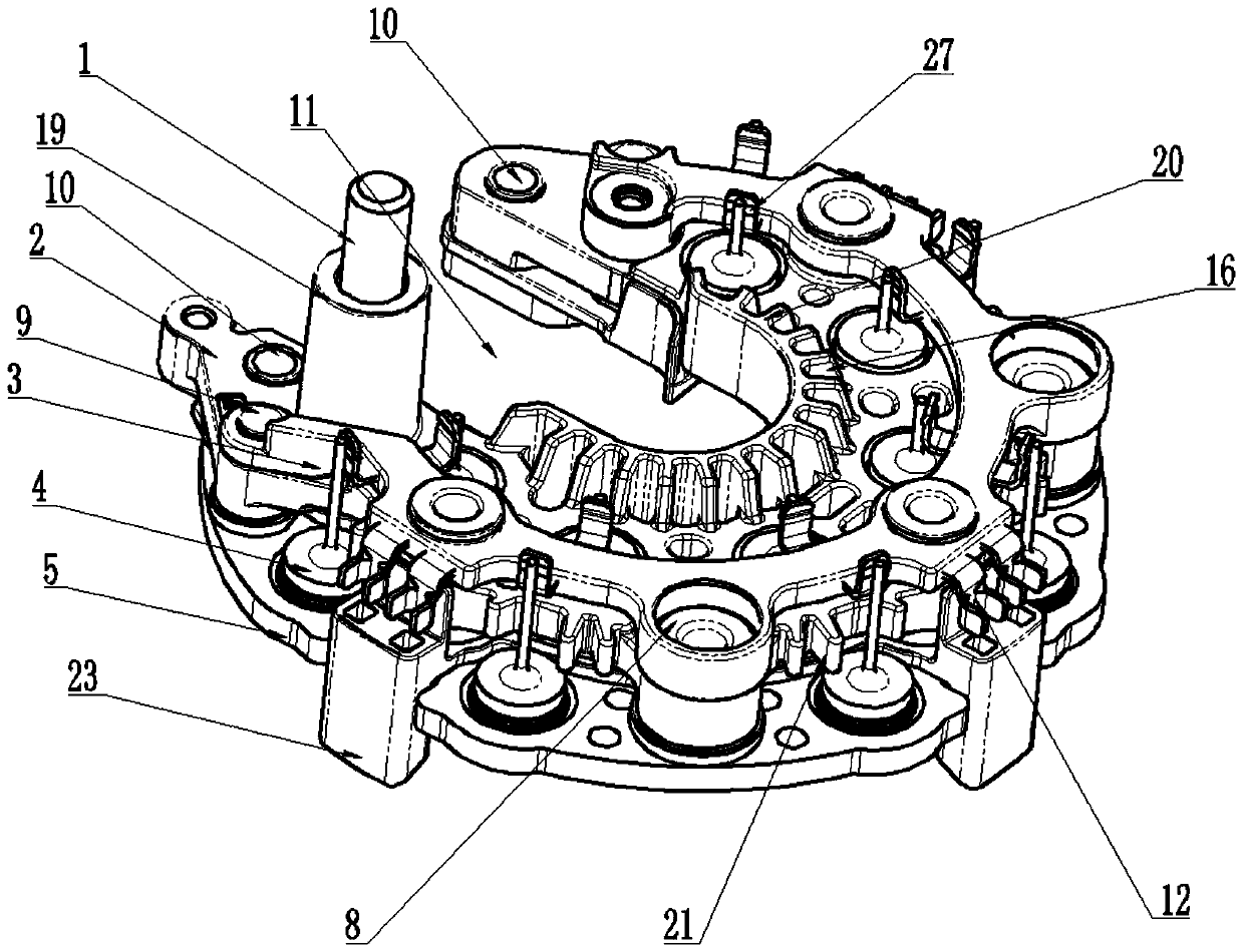 Small-volume high-power rectifier