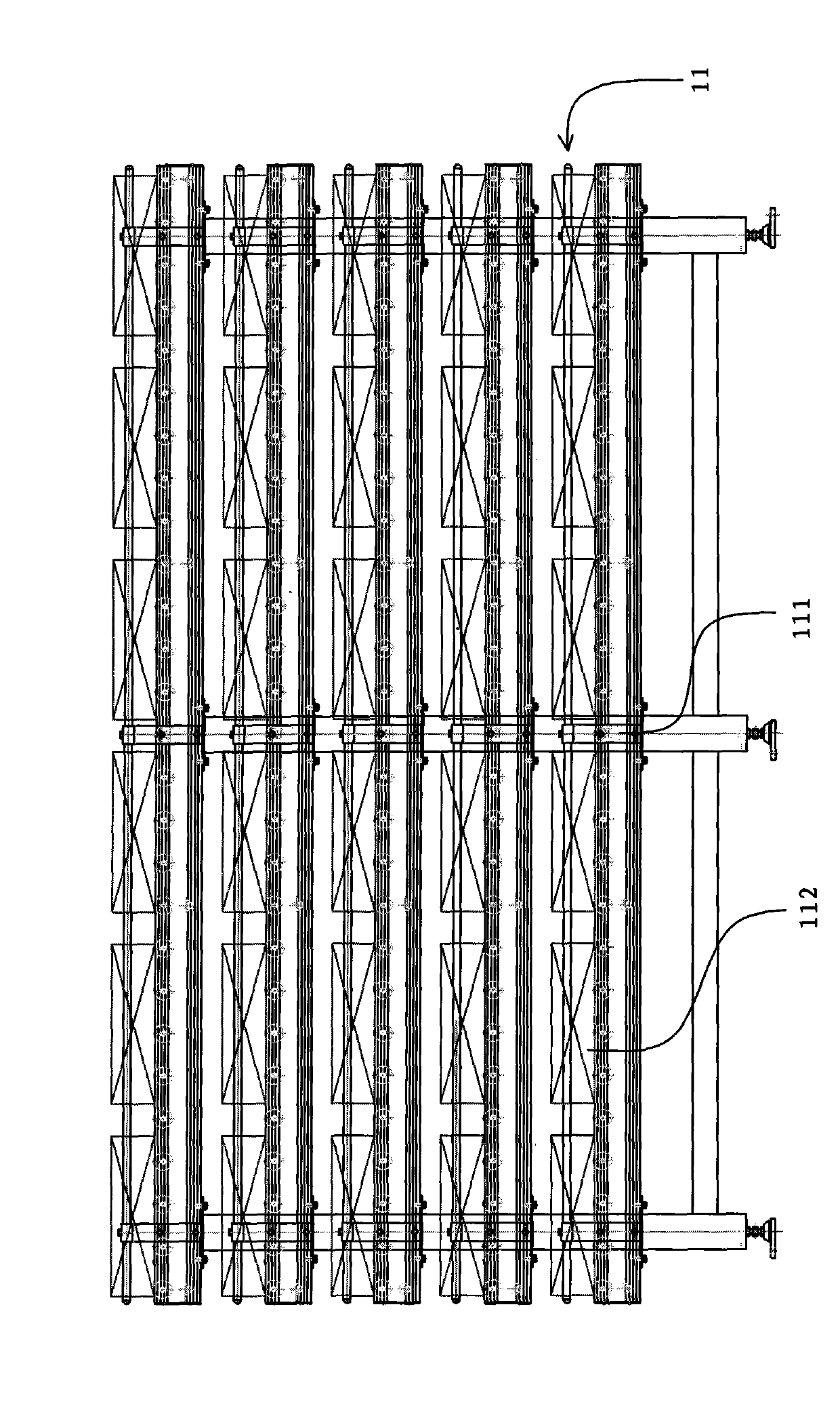 Internet of things (IOT) intelligent concentrated storage system based on double-track-shuttling stacking machine