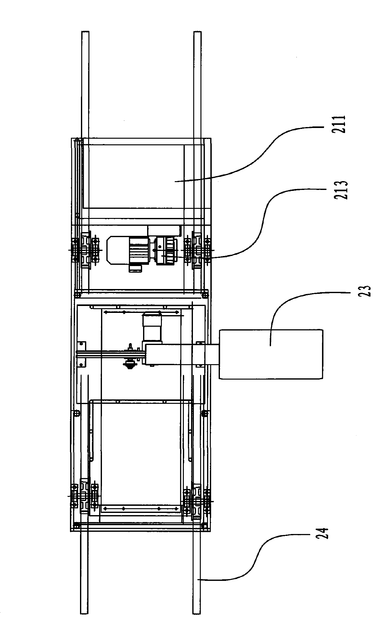 Internet of things (IOT) intelligent concentrated storage system based on double-track-shuttling stacking machine