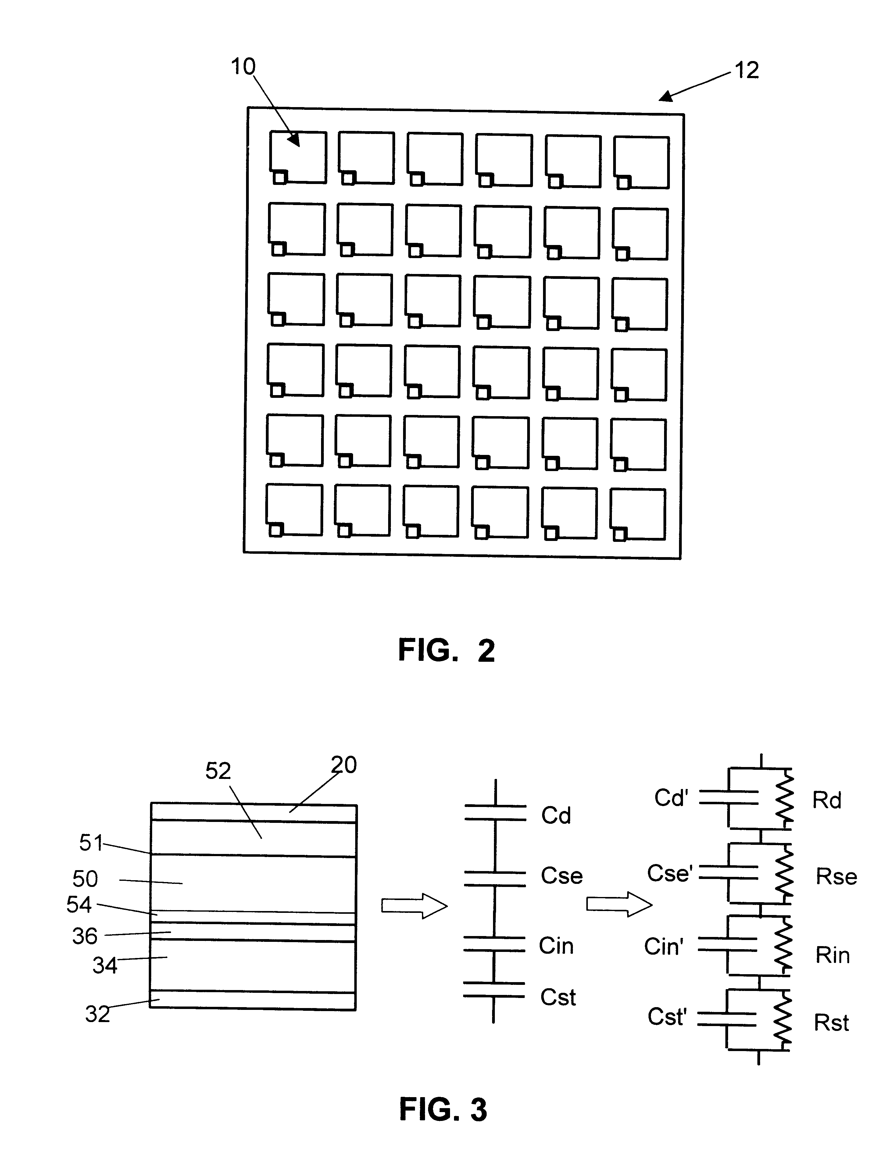 Direct radiographic imaging panel having a dielectric layer with an adjusted time constant