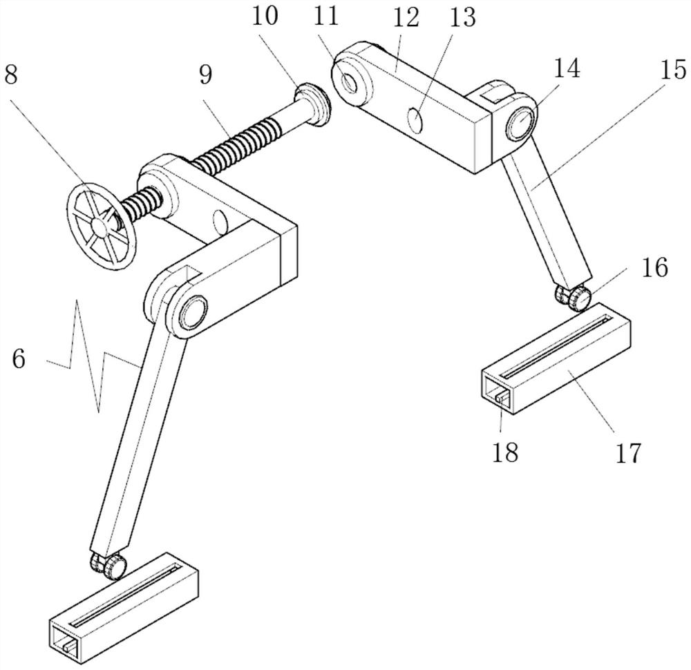 Synchronous transmission mechanism with adjustable transmission angle