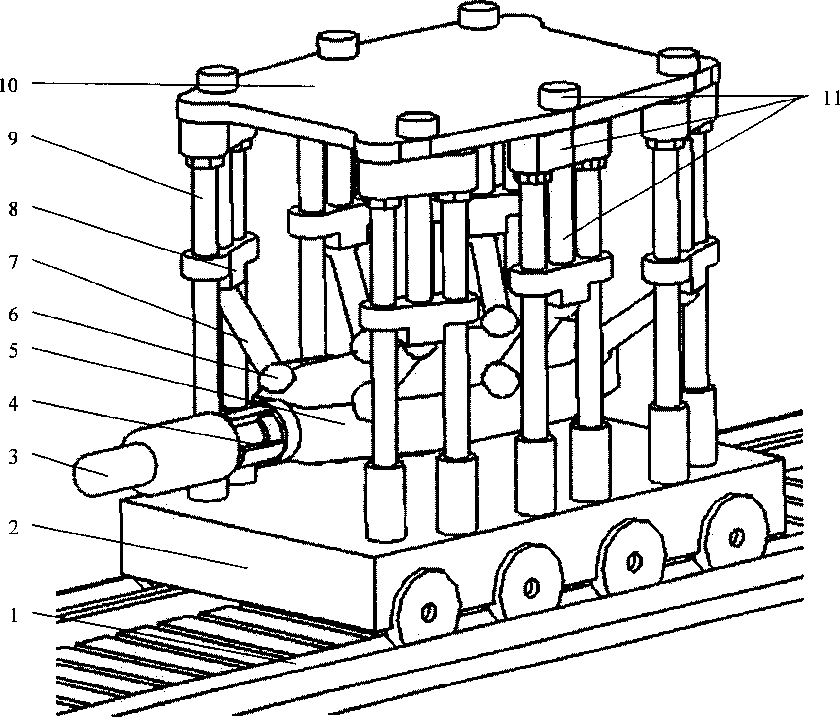 Six-dimensional parallel forging operator