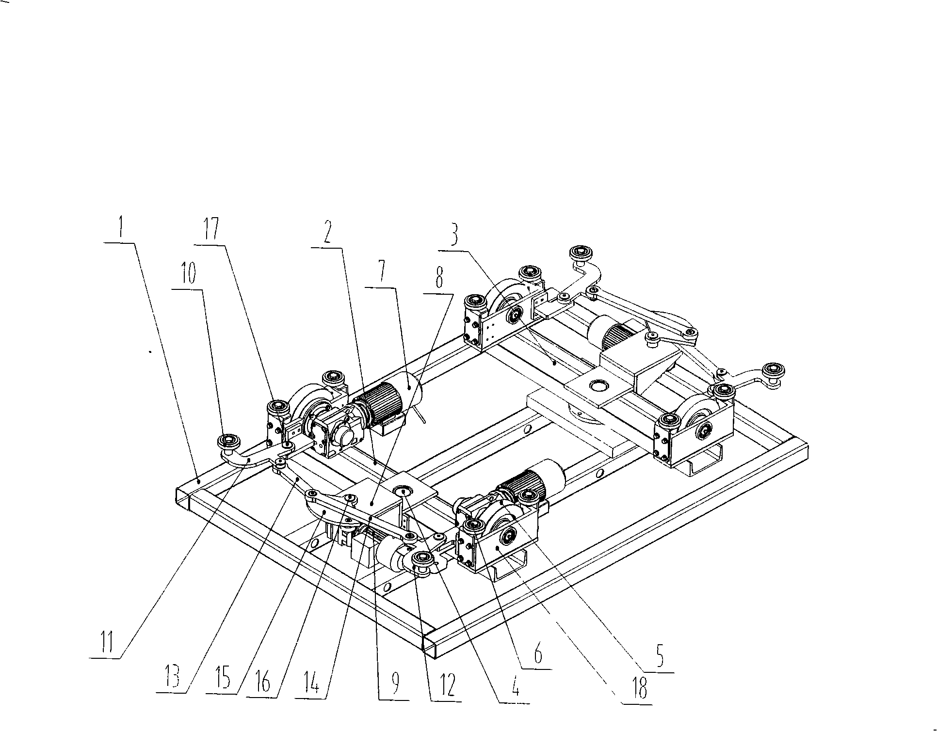 Rotary orbit shuttle device