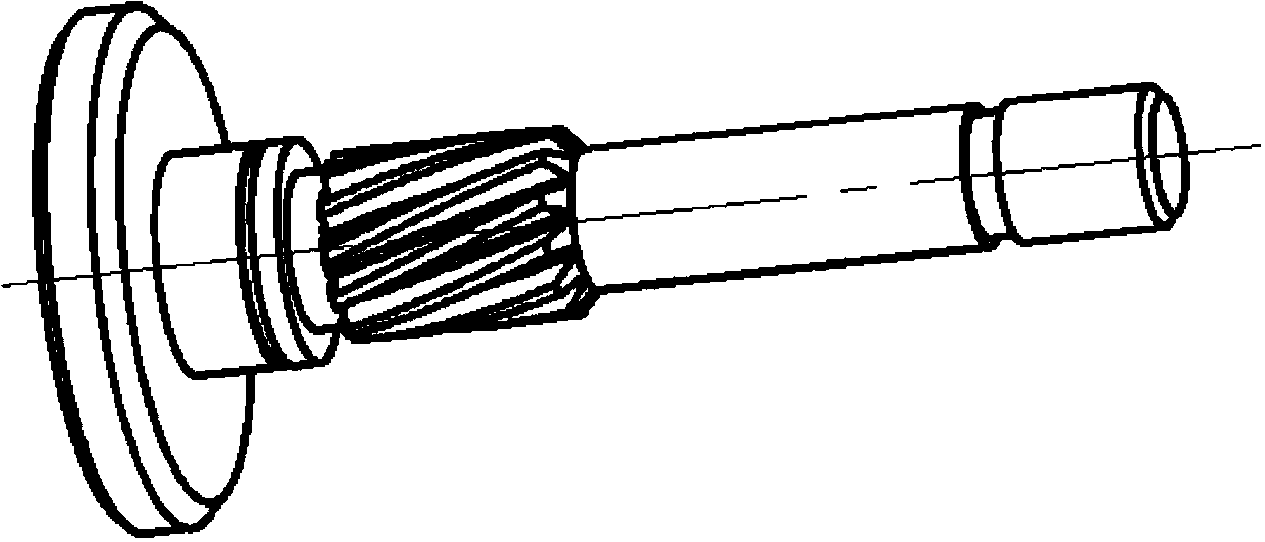 Spiral gear tooth form turning method