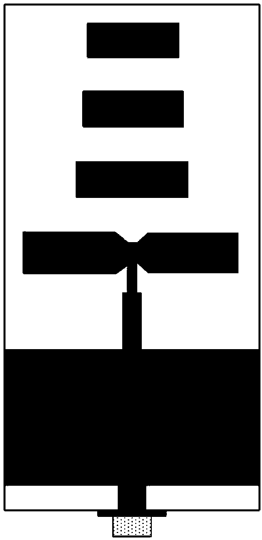 Broadband bionic yagi antenna with low radar cross section