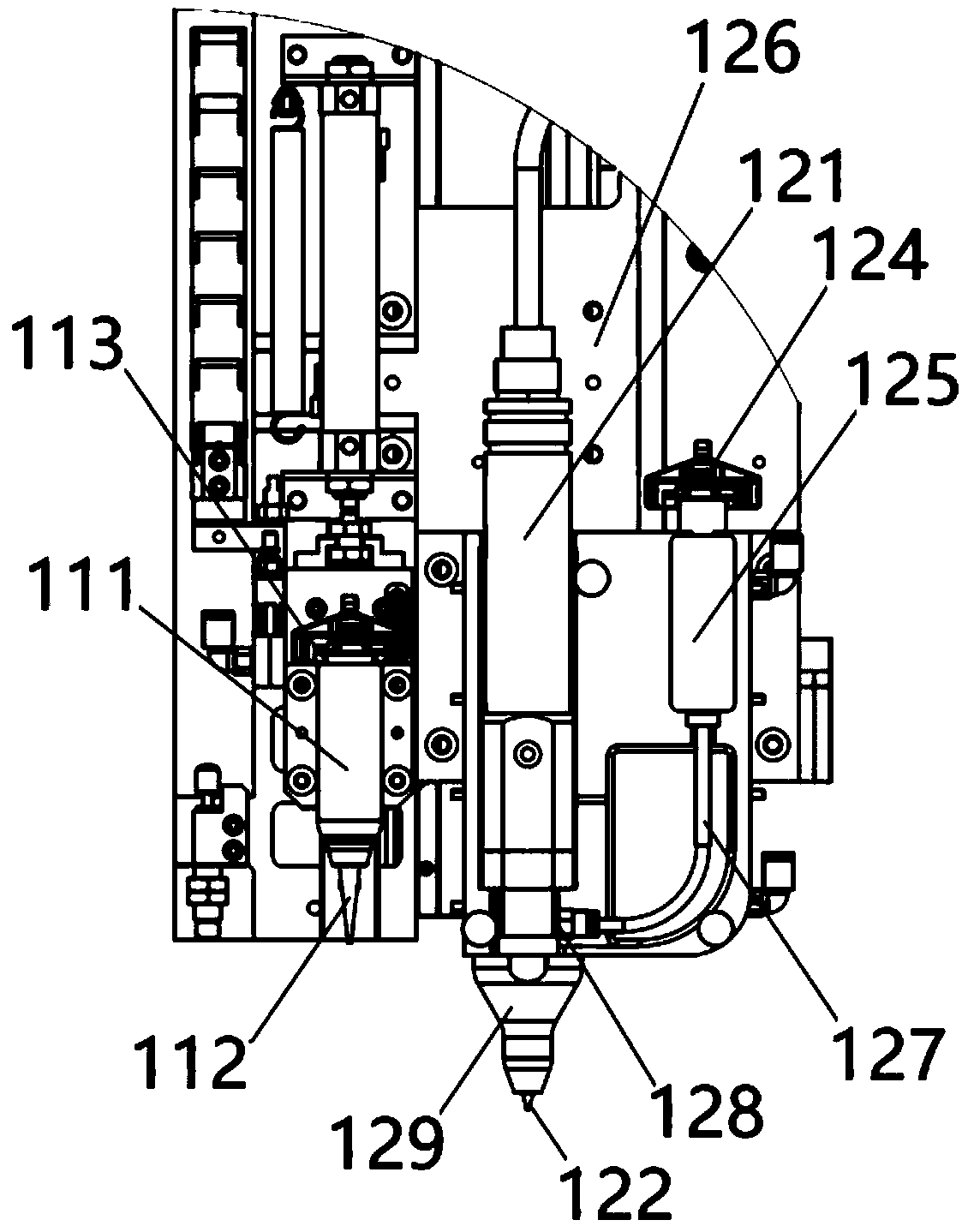 Lumen tissue construction body printing device, printing method thereof and 3D biological printer