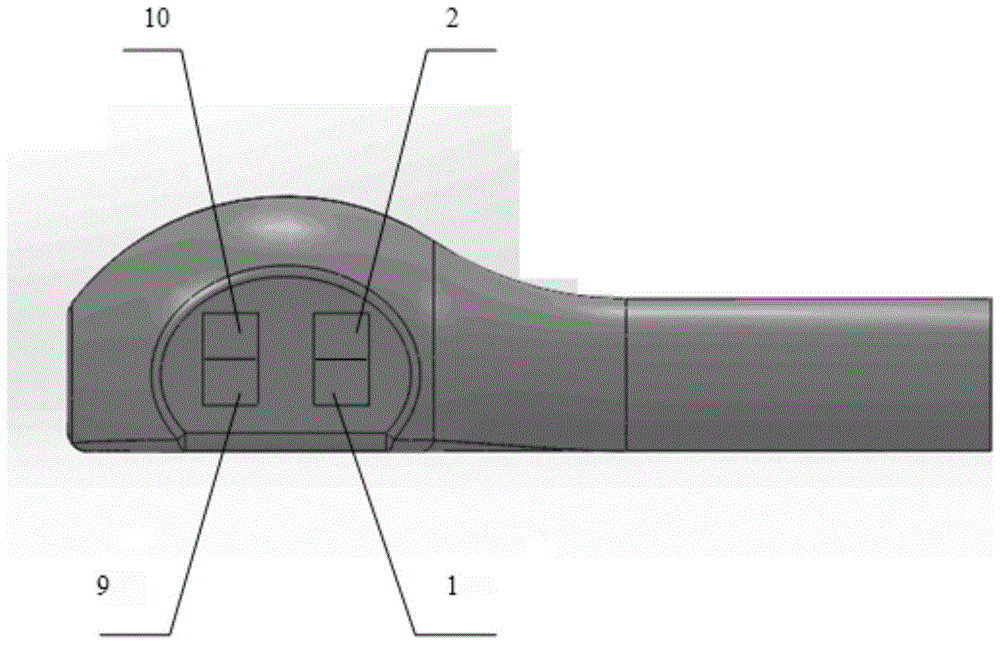 An electric control system and method for a button handle of a small combine harvester