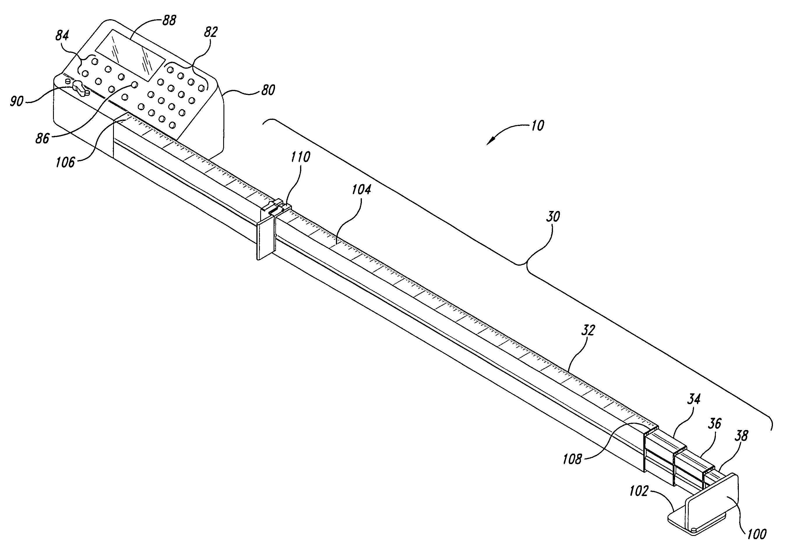 Repetitive fence for cross-cutting materials