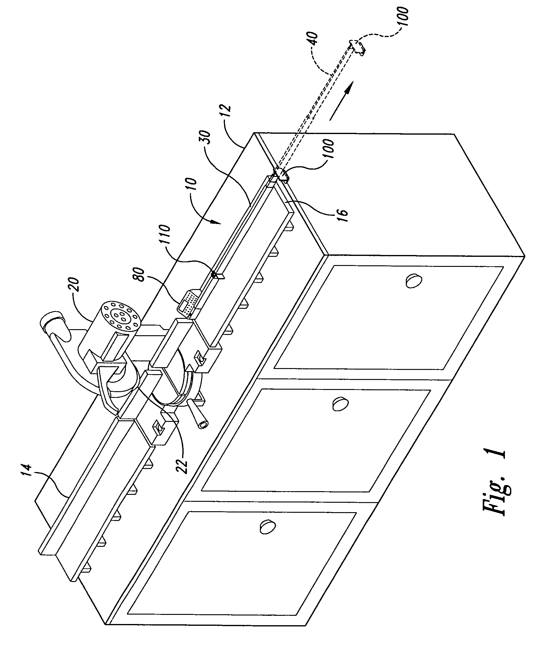 Repetitive fence for cross-cutting materials