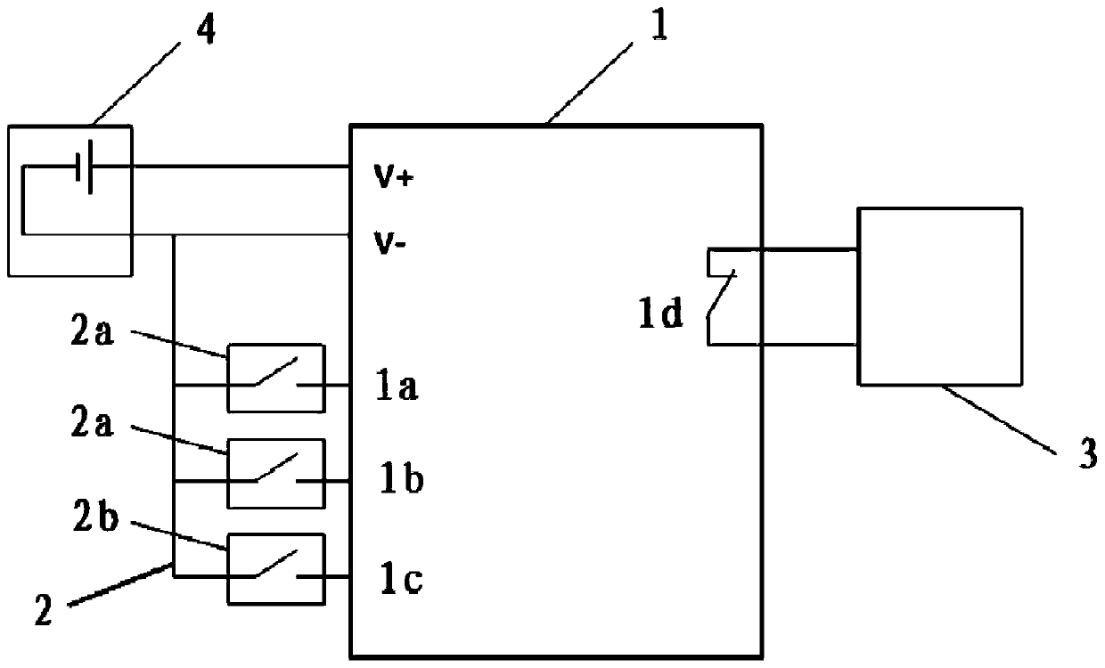 Relay protection action locking motor starting device