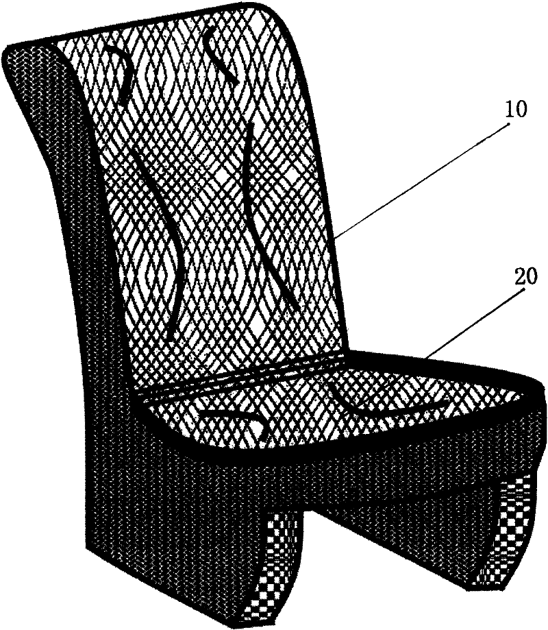 Physical constant temperature aircraft seat and manufacturing method thereof