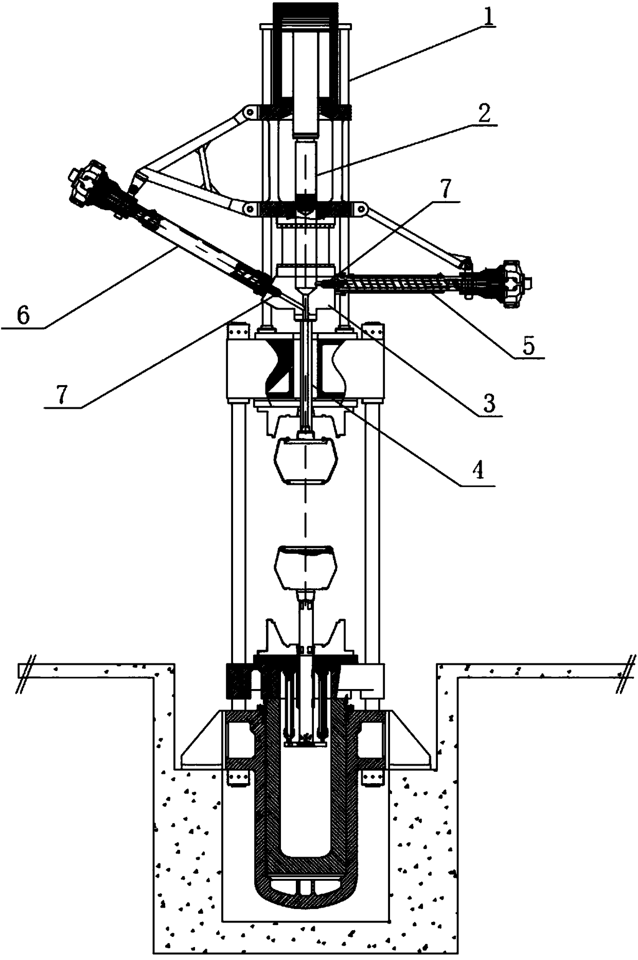 High-capacity rubber injection machine