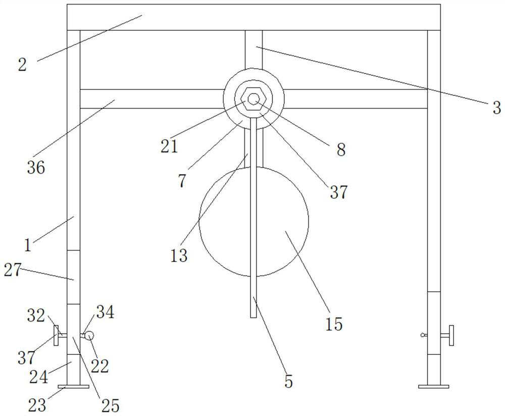 Arm strength training device for children's volleyball training