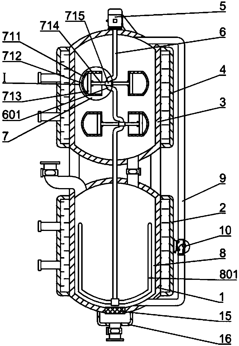 Slag discharging device used for aluminum smelting furnace combustion equipment