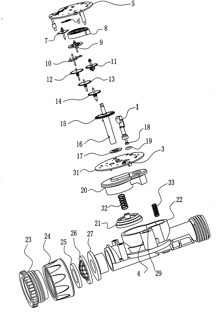 Energy-saving single-magnet type electromagnetic flowmeter, circuit and magnetic circuit all for agricultural irrigation