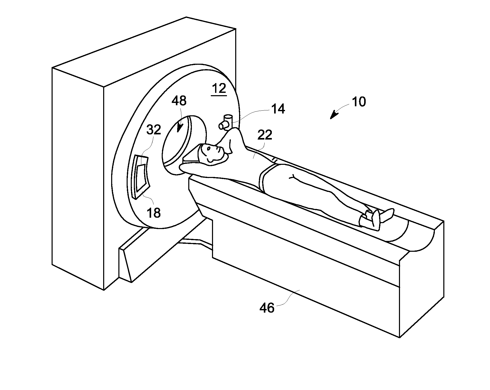 Dual display ct scanner user interface