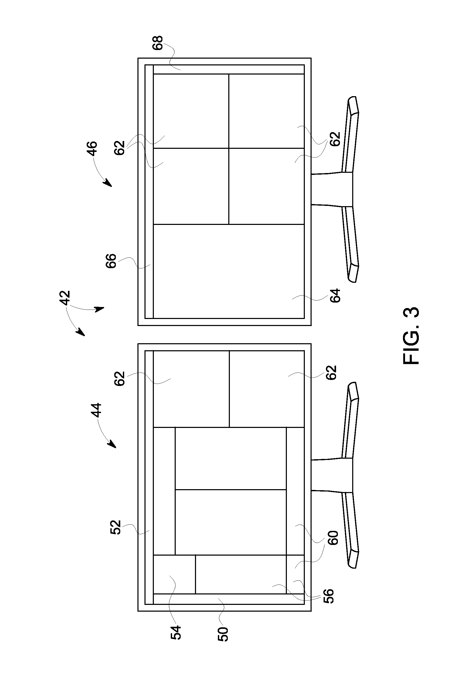 Dual display ct scanner user interface