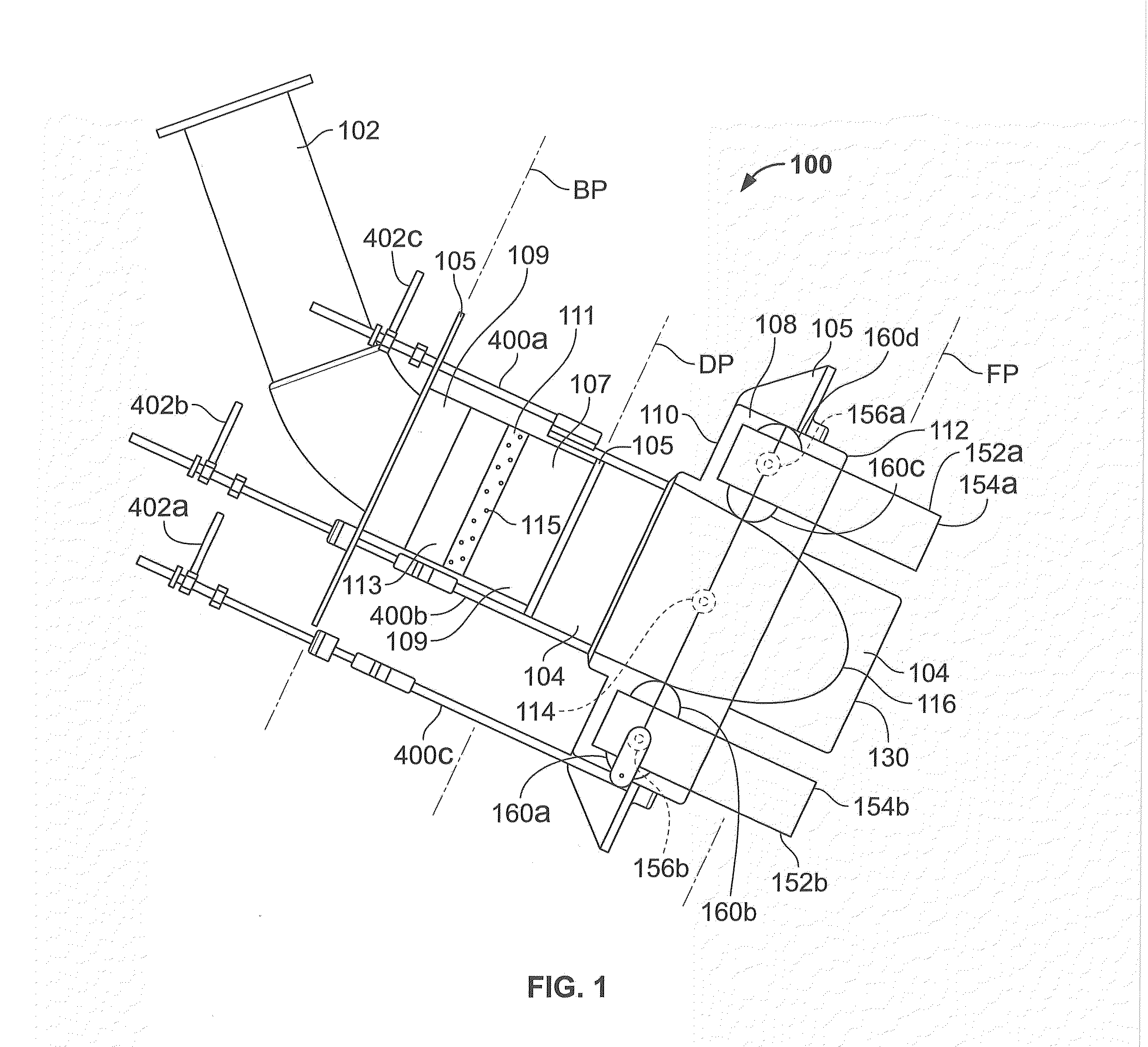 Tiltable multiple-staged coal burner in a horizontal arrangement