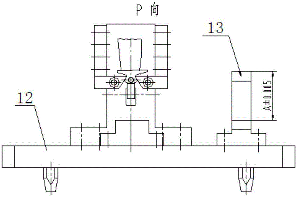 Compressor blade runner surface profile tolerance detecting device and method