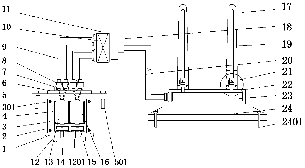 Signal receiving and transmitting mechanism convenient to install for Internet of Things