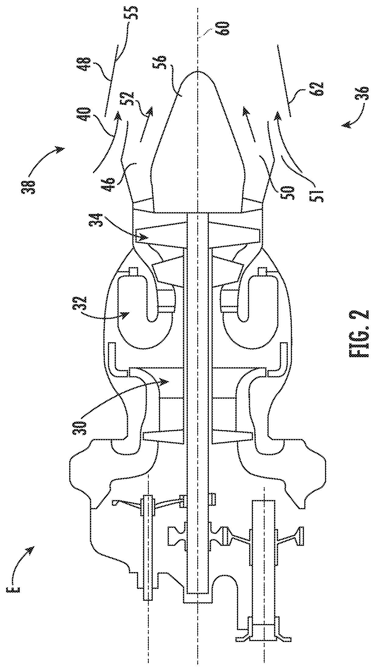 Vortex generators for turbine engine exhaust