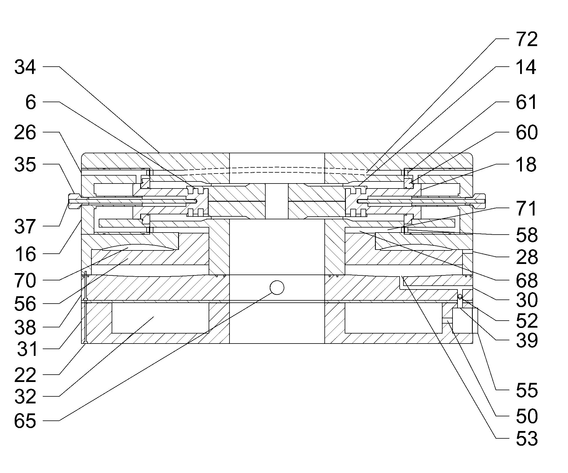 Intensifier ram blowout preventer