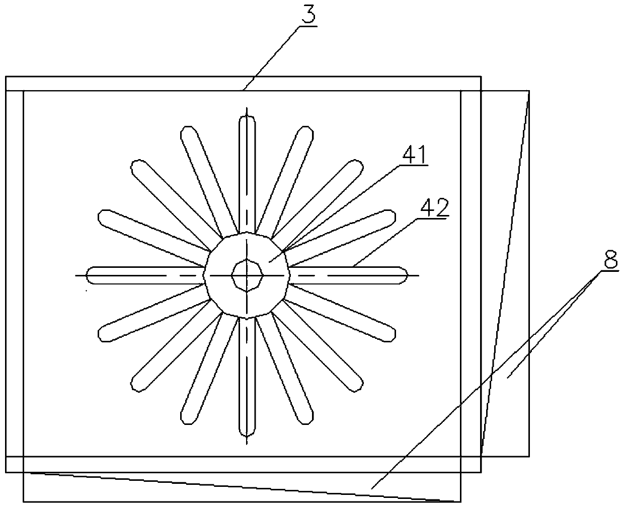 Power battery stirring type efficient complete discharge device and discharge method