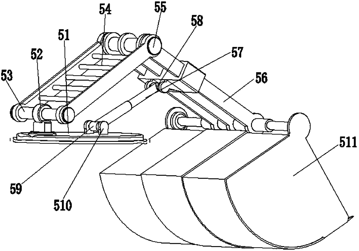 A cleaning device for an intelligent robot for cleaning highway drains