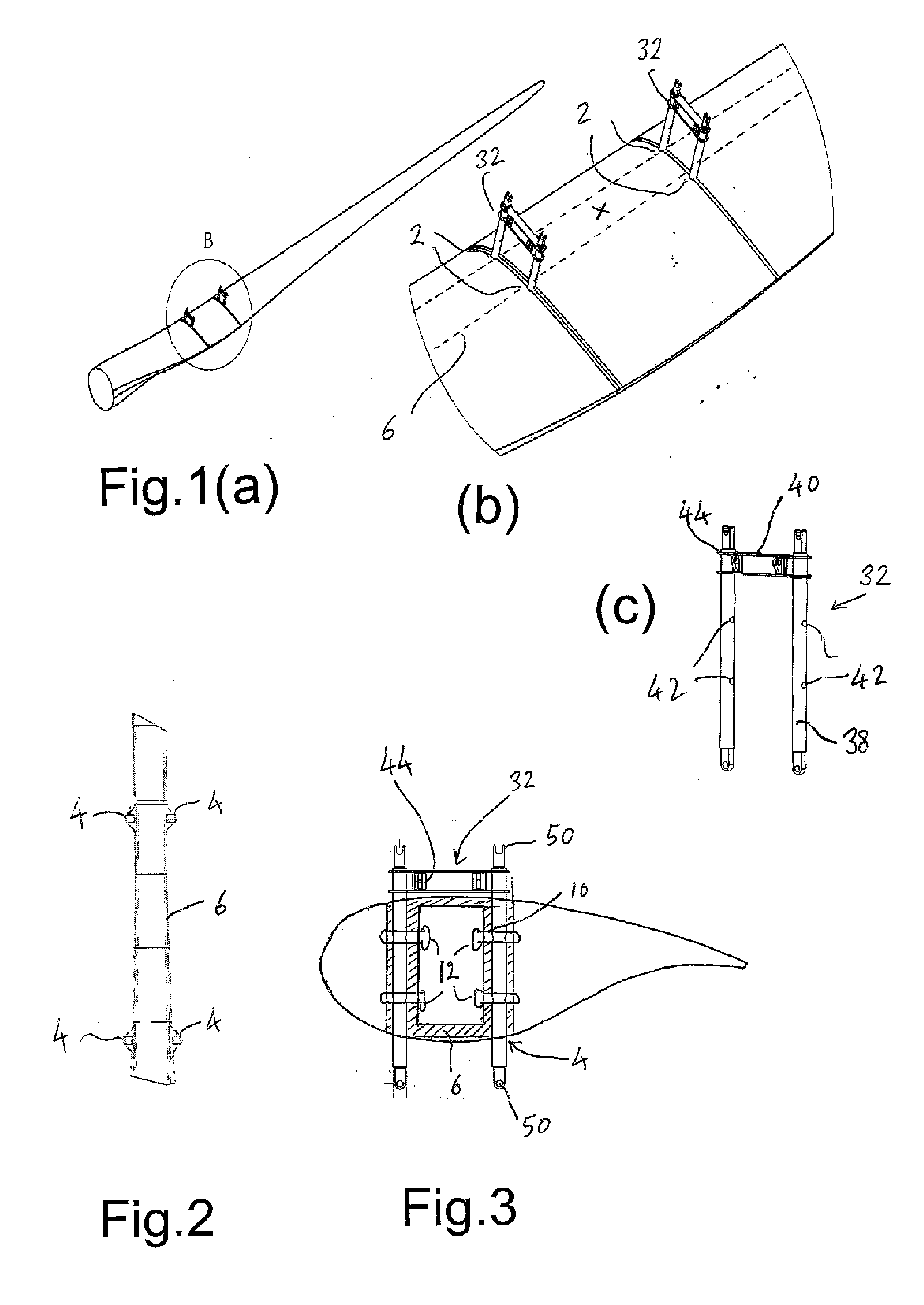 Apparatus for Manipulating a Wind Turbine Blade and Method of Blade Handling