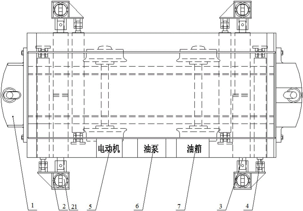 Mine car capable of being automatically moved out of rail and method