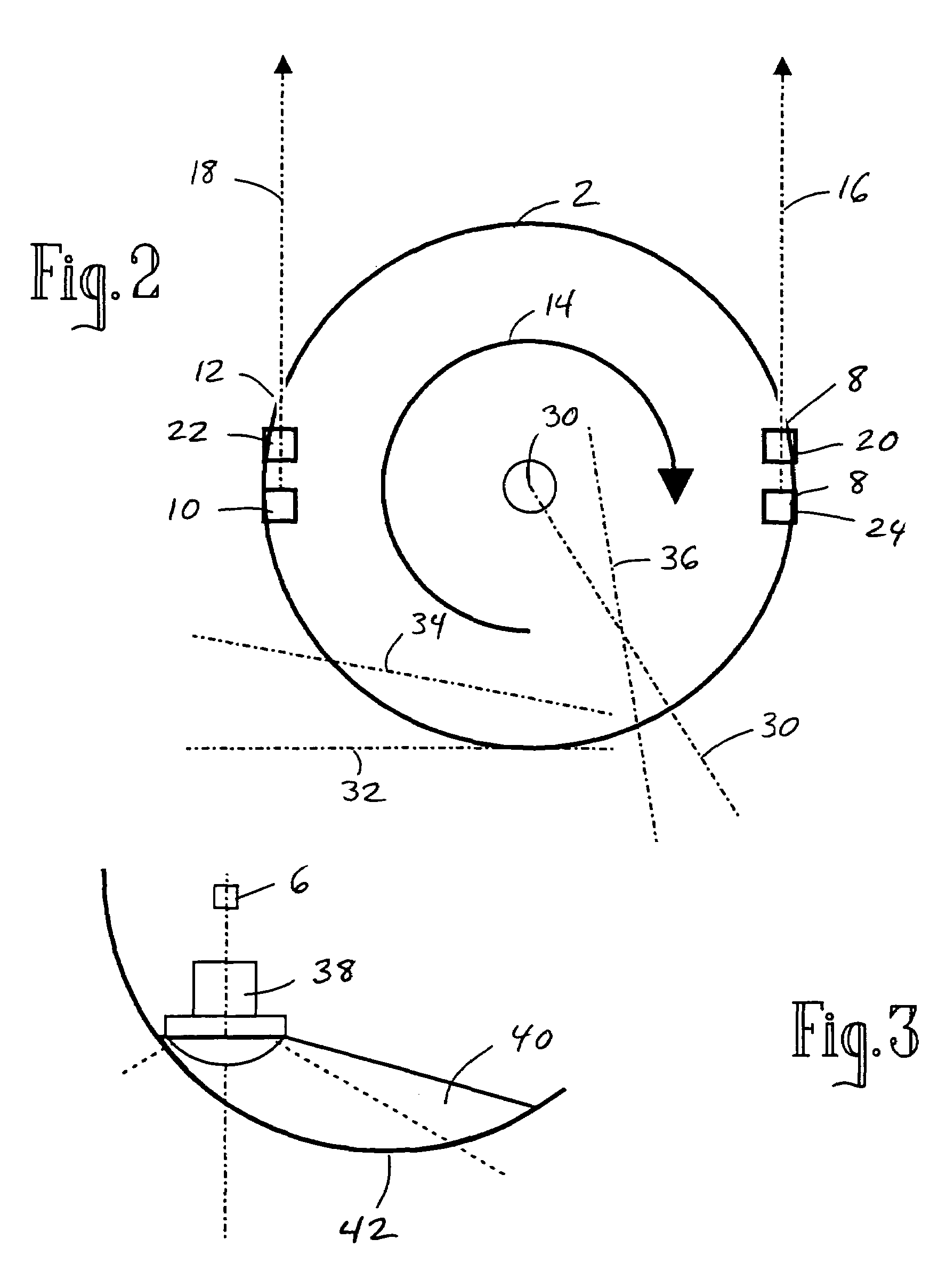 Recording a stereoscopic image of a wide field of view